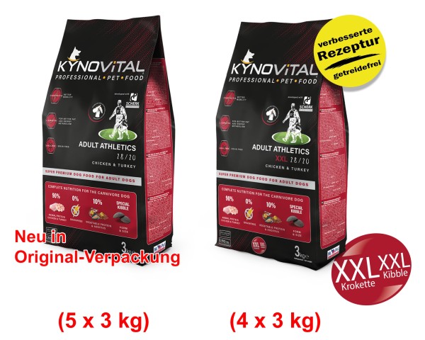 Kynovital ADULT Athletics 28/20 MIX-Paket 27kg