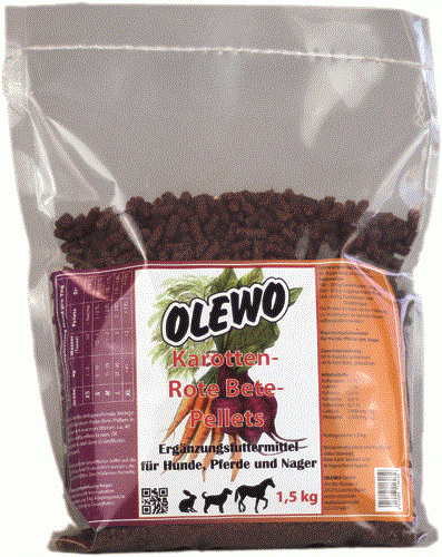 Olewo Karotten-Rote Bete Pellets 1,5 kg