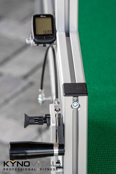 Abb: Tachometer mit mechanischer Bremse und Feststellbremse