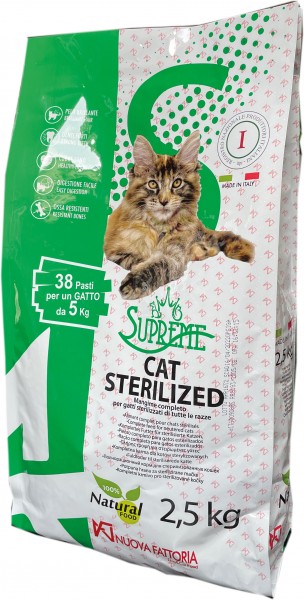 SUPREME Cat STERILISED 27/14 2,5 kg MHD